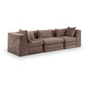 The appearance of Stellar 114 Inch Chenille Fabric Upholstered 3 Piece Modular Sofa In Brown designed by Meridian in the modern / contemporary interior design. This brown piece of furniture was selected by 1StopBedrooms from Stellar Collection to add a touch of cosiness and style into your home. Sku: 608Brown-Armless;608Brown-Corner;608Brown-Corner. Material: Chenille.