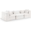 The appearance of Stellar 114 Inch Chenille Fabric Upholstered 3 Piece Modular Sofa In Cream designed by Meridian in the modern / contemporary interior design. This cream piece of furniture was selected by 1StopBedrooms from Stellar Collection to add a touch of cosiness and style into your home. Sku: 608Cream-Armless;608Cream-Corner;608Cream-Corner. Material: Chenille.