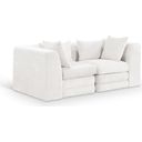 The appearance of Stellar 76 Inch Chenille Fabric Upholstered 2 Piece Modular Loveseat In Cream designed by Meridian in the modern / contemporary interior design. This cream piece of furniture was selected by 1StopBedrooms from Stellar Collection to add a touch of cosiness and style into your home. Sku: 608Cream-Corner;608Cream-Corner. Material: Chenille.