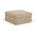 The appearance of Stellar Chenille Fabric Upholstered Modular Ottoman In Beige designed by Meridian in the modern / contemporary interior design. This beige piece of furniture  was selected by 1StopBedrooms from Stellar Collection to add a touch of cosiness and style into your home. Sku: 608Beige-Ott. Material: Chenille.