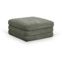 The appearance of Stellar Chenille Fabric Upholstered Modular Ottoman In Green designed by Meridian in the modern / contemporary interior design. This green piece of furniture  was selected by 1StopBedrooms from Stellar Collection to add a touch of cosiness and style into your home. Sku: 608Green-Ott. Material: Chenille.