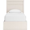 The appearance of Stelsie Twin Panel Bed In White designed by Signature Design by Ashley in the transitional interior design. This white piece of furniture was selected by 1StopBedrooms from Stelsie Collection to add a touch of cosiness and style into your home. Sku: B2588-53;B2588-83. Bed Type: Panel Bed. Material: Wood. Bed Size: Twin.