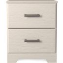 The appearance of Stelsie White Two Drawer Night Stand designed by Signature Design by Ashley in the transitional interior design. This white piece of furniture was selected by 1StopBedrooms from Stelsie Collection to add a touch of cosiness and style into your home. Sku: B2588-92. Material: Wood.