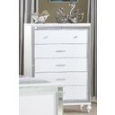 The appearance of Sterling Mirror Framed Chest In White designed by Galaxy Home Furnishings in the modern / contemporary interior design. This white piece of furniture was selected by 1StopBedrooms from Sterling Collection to add a touch of cosiness and style into your home. Sku: 808857981936. Material: Wood.
