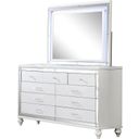 Sterling Mirror Framed Dresser In White