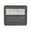 The appearance of Sterling West 2-Drawer Nightstand with USB A-C In Ash Gray designed by Furniture of America in the modern / contemporary interior design. This ash gray piece of furniture  was selected by 1StopBedrooms from Sterling West Collection to add a touch of cosiness and style into your home. Sku: FM79001ES-N2. Material: Solid Rubberwood.