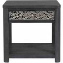 The appearance of Sterling West End Table In Ash Gray designed by Furniture of America in the modern / contemporary interior design. This ash gray piece of furniture  was selected by 1StopBedrooms from Sterling West Collection to add a touch of cosiness and style into your home. Sku: FM49001ES-E. Material: Rubberwood.