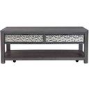 The appearance of Sterling West Rectangular Cocktail Table with Casters In Ash Gray designed by Furniture of America in the modern / contemporary interior design. This ash gray piece of furniture  was selected by 1StopBedrooms from Sterling West Collection to add a touch of cosiness and style into your home. Sku: FM49001ES-C. Material: Rubberwood.