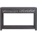 The appearance of Sterling West Sofa Table In Ash Gray designed by Furniture of America in the modern / contemporary interior design. This ash gray piece of furniture  was selected by 1StopBedrooms from Sterling West Collection to add a touch of cosiness and style into your home. Sku: FM49001ES-S. Material: Rubberwood.