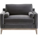 The appearance of Stitch and Hand Parker Post Modern Sofa Chair In Dark Dove and Natural Gray designed by Essentials For Living in the transitional interior design. This dark dove/natural gray piece of furniture  was selected by 1StopBedrooms from Stitch & Hand Collection to add a touch of cosiness and style into your home. Sku: 6602-1.DDOV/NG. Material: Oak Wood.