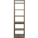 Stone Brook Rustic Saddle Leaning Bookcase