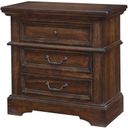 The appearance of Stonebrook Tobacco Nightstand designed by American Woodcrafters in the traditional interior design. This brown piece of furniture was selected by 1StopBedrooms from Stonebrook Collection to add a touch of cosiness and style into your home. Sku: 7800-430. Material: Wood.