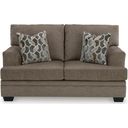The appearance of Stonemeade Loveseat In Nutmeg designed by Signature Design by Ashley in the modern / contemporary interior design. This nutmeg piece of furniture was selected by 1StopBedrooms from Stonemeade Collection to add a touch of cosiness and style into your home. Sku: 5950535. Material: Fabric.