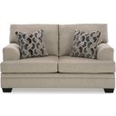 The appearance of Stonemeade Loveseat In Taupe designed by Signature Design by Ashley in the modern / contemporary interior design. This taupe piece of furniture was selected by 1StopBedrooms from Stonemeade Collection to add a touch of cosiness and style into your home. Sku: 5950435. Material: Fabric.
