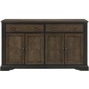 The appearance of Stonington Brown And Charcoal Brown Server designed by Homelegance in the transitional interior design. This brown piece of furniture was selected by 1StopBedrooms from Stonington Collection to add a touch of cosiness and style into your home. Sku: 5703-40. Material: Wood.