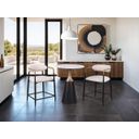 Streatham Counter Height Chair Set of 2 In Black/White/Gold
