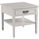 The appearance of Structures Rectangular End Table In White designed by Hammary in the modern / contemporary interior design. This white piece of furniture  was selected by 1StopBedrooms from Structures Collection to add a touch of cosiness and style into your home. Sku: 267-915. Material: Wood.