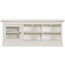 The appearance of Structures Triple Console In White designed by Hammary in the modern / contemporary interior design. This white piece of furniture  was selected by 1StopBedrooms from Structures Collection to add a touch of cosiness and style into your home. Sku: 267-513;267-522;267-531;267-583.