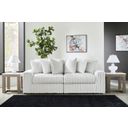 Stupendous 2-Piece Sectional Loveseat In Alloy