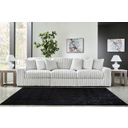 Stupendous 3-Piece Sectional Sofa In Alloy