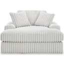 The appearance of Stupendous Oversized Chaise In Alloy designed by Signature Design by Ashley in the modern / contemporary interior design. This alloy piece of furniture was selected by 1StopBedrooms from Stupendous Collection to add a touch of cosiness and style into your home. Sku: 2590315. Material: Polyester.