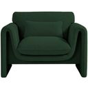 The appearance of Stylus Boucle Fabric Chair In Green designed by Meridian in the modern / contemporary interior design. This green piece of furniture was selected by 1StopBedrooms from Stylus Collection to add a touch of cosiness and style into your home. Sku: 198Green-C. Material: Boucle.