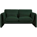 The appearance of Stylus Boucle Fabric Loveseat In Green designed by Meridian in the modern / contemporary interior design. This green piece of furniture was selected by 1StopBedrooms from Stylus Collection to add a touch of cosiness and style into your home. Sku: 198Green-L. Material: Boucle.