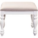 The appearance of Summer House Vanity Stool In Oyster White and Navy designed by Liberty in the country / farmhouse interior design. This oyster white and navy piece of furniture was selected by 1StopBedrooms from Summer House I Collection to add a touch of cosiness and style into your home. Sku: 607-BR99. Material: Poplar.