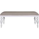 The appearance of Summer House Bench In Oyster White designed by Liberty in the country / farmhouse interior design. This oyster white piece of furniture was selected by 1StopBedrooms from Summer House Collection to add a touch of cosiness and style into your home. Sku: 607-C9001B. Material: Wood.