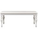 The appearance of Summer House Extendable Rectangular Leg Table In Oyster White designed by Liberty in the country / farmhouse interior design. This oyster white piece of furniture was selected by 1StopBedrooms from Summer House Collection to add a touch of cosiness and style into your home. Sku: 607-T4078. Material: Wood. Table Top Shape: Rectangular. Size: 78" x 40".
