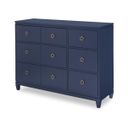 Summerland 6 Drawer Dresser In Inkwell Blue