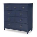 Summerland 7 Drawer Bureau In Inkwell Blue