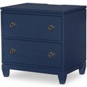 The appearance of Summerland Inkwell Blue Finish Nightstand designed by Legacy Classic in the modern / contemporary interior design. This blue piece of furniture was selected by 1StopBedrooms from Summerland Collection to add a touch of cosiness and style into your home. Sku: 1162-3300. Material: Wood Veneer.