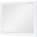 The appearance of Summerland Pure White Mirror designed by Legacy Classic in the modern / contemporary interior design. This white piece of furniture was selected by 1StopBedrooms from Summerland Collection to add a touch of cosiness and style into your home. Sku: 1160-0200. Material: Poplar.