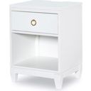 The appearance of Summerland Pure White Open Nightstand designed by Legacy Classic in the modern / contemporary interior design. This white piece of furniture was selected by 1StopBedrooms from Summerland Collection to add a touch of cosiness and style into your home. Sku: 1160-3101. Material: Poplar.