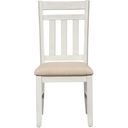 The appearance of Summerville Soft White Wash Slat Back Side Chair Set of 2 designed by Liberty in the country / farmhouse interior design. This white piece of furniture was selected by 1StopBedrooms from Summerville Collection to add a touch of cosiness and style into your home. Sku: 171-C1501S. Material: Rubberwood.