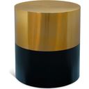 The appearance of Sun End Table In Black and Gold designed by Meridian in the modern / contemporary interior design. This black and gold piece of furniture  was selected by 1StopBedrooms from Sun Collection to add a touch of cosiness and style into your home. Sku: 287-ET. Material: Iron.