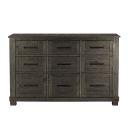 The appearance of Sun Valley Charcoal 9 Drawer Dresser designed by A-America in the rustic / southwestern interior design. This gray piece of furniture was selected by 1StopBedrooms from Sun Valley Collection to add a touch of cosiness and style into your home. Sku: SUVCL5510. Material: Pine.
