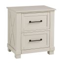 The appearance of Sun Valley Nightstand In White designed by A-America in the rustic / southwestern interior design. This white piece of furniture  was selected by 1StopBedrooms from Sun Valley Collection to add a touch of cosiness and style into your home. Sku: SUVWT5750. Material: Solid Pine.