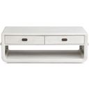 Sunset Cove Rectangular Cocktail Table With Casters In Moonlight Pearl