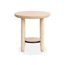 Sunset Cove Round End Table In Sanibel Brown
