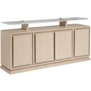 The appearance of Sunset Key Callum Buffet In Sand Drift designed by Tommy Bahama in the modern / contemporary interior design. This sand drift piece of furniture was selected by 1StopBedrooms from Sunset Key Collection to add a touch of cosiness and style into your home. Sku: 578-852. Material: Wood.