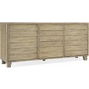The appearance of Surfrider Buffet designed by Hooker in the transitional interior design. This light wood piece of furniture was selected by 1StopBedrooms from Surfrider Collection to add a touch of cosiness and style into your home. Sku: 6015-75900-80. Material: Pine.