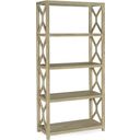 The appearance of Surfrider Etagere designed by Hooker in the transitional interior design. This light wood piece of furniture was selected by 1StopBedrooms from Surfrider Collection to add a touch of cosiness and style into your home. Sku: 6015-10443-80. Material: Veneer.