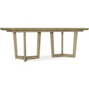 The appearance of Surfrider Rectangle Dining Table with Two 18 Inch Leaf In Light Wood designed by Hooker in the transitional interior design. This light wood piece of furniture was selected by 1StopBedrooms from Surfrider Collection to add a touch of cosiness and style into your home. Sku: 6015-75217-80. Table Top Shape: Rectangular. Material: Veneer. Size: 42" x 82".