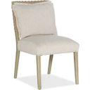 The appearance of Surfrider Woven Back Side Chair set of 2 designed by Hooker in the transitional interior design. This beige piece of furniture was selected by 1StopBedrooms from Surfrider Collection to add a touch of cosiness and style into your home. Sku: 6015-75311-80. Material: Fabric.