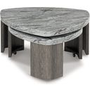 The appearance of Surmour Stacked Coffee Table In Gray and Brown designed by Signature Design by Ashley in the modern / contemporary interior design. This gray/brown piece of furniture was selected by 1StopBedrooms from Surmour Collection to add a touch of cosiness and style into your home. Sku: T600-0. Material: Marble.