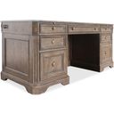 The appearance of Sutter Sutter Junior Executive Desk designed by Hooker in the traditional interior design. This medium wood piece of furniture was selected by 1StopBedrooms from Sutter Collection to add a touch of cosiness and style into your home. Sku: 5981-10660-80. Material: Veneer.