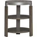 The appearance of Sutton Chairside Table In Sand designed by Liberty in the modern / contemporary interior design. This sand piece of furniture  was selected by 1StopBedrooms from Sutton Collection to add a touch of cosiness and style into your home. Sku: 232-OT1021. Material: Poplar Solid.