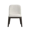 Sutton Dining Side Chair Set of 2 In White and Dark Brown